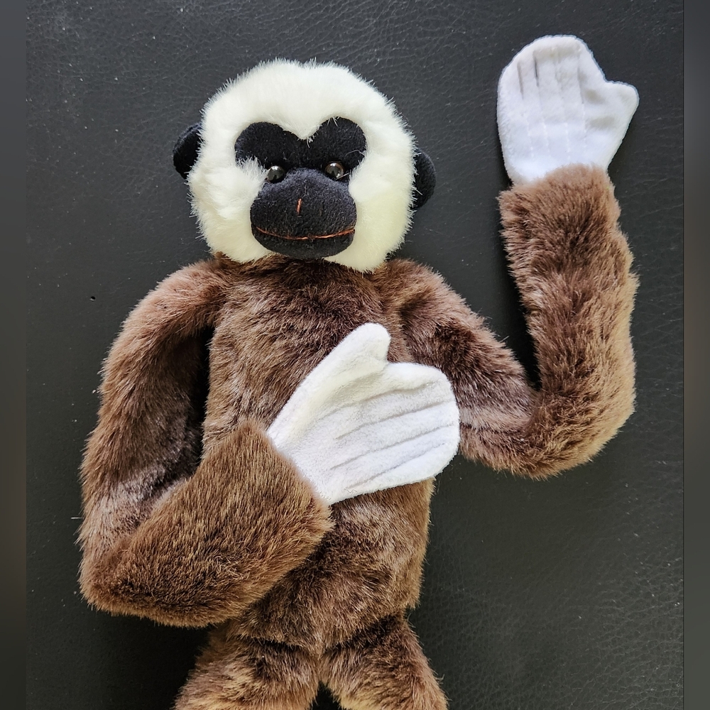 PLUSH HANGING MONKEY TOY VELCRO HANDS AND FEET